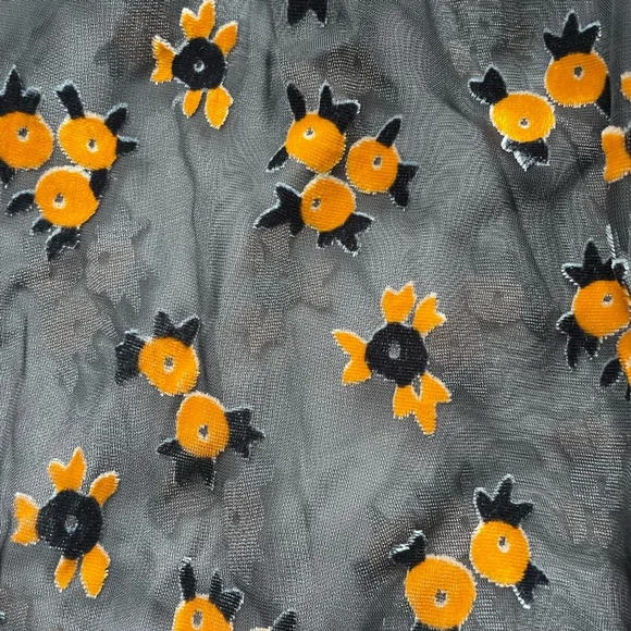 Rickie Freeman for Teri Jon Sheer Floral Burnout Velvet Midi Dress | Size 6 - Picture 4 of 11